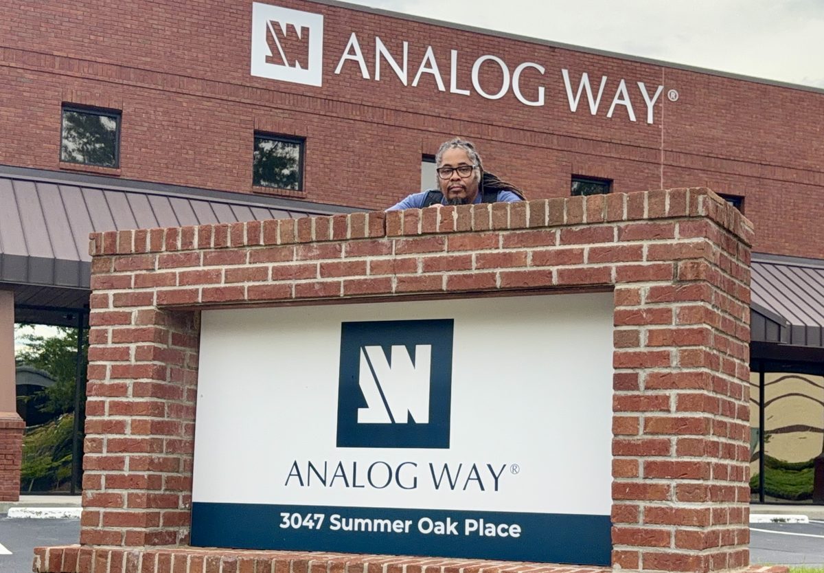 George E. Kennedy Jr. at Analog Way's headquarters, 3047 Summer Oak Place, Buford, GA